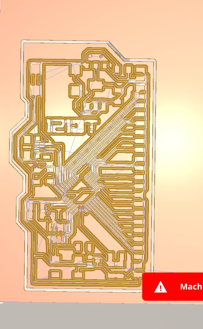 Awful CAM plan for 1213t in the Othermill
