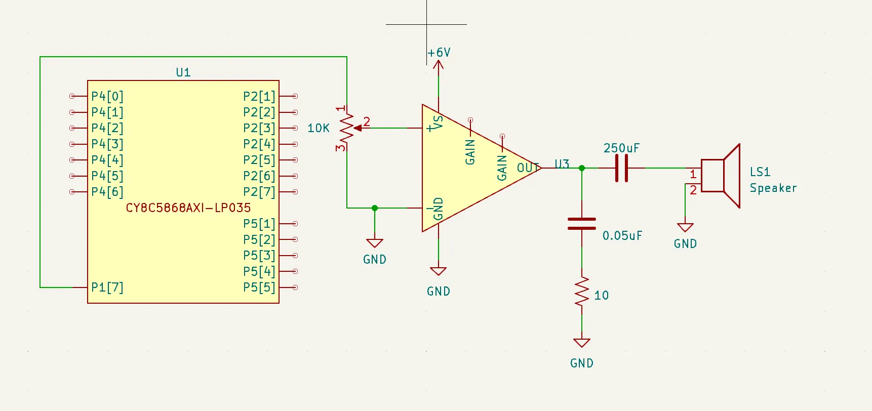 Speaker schematic