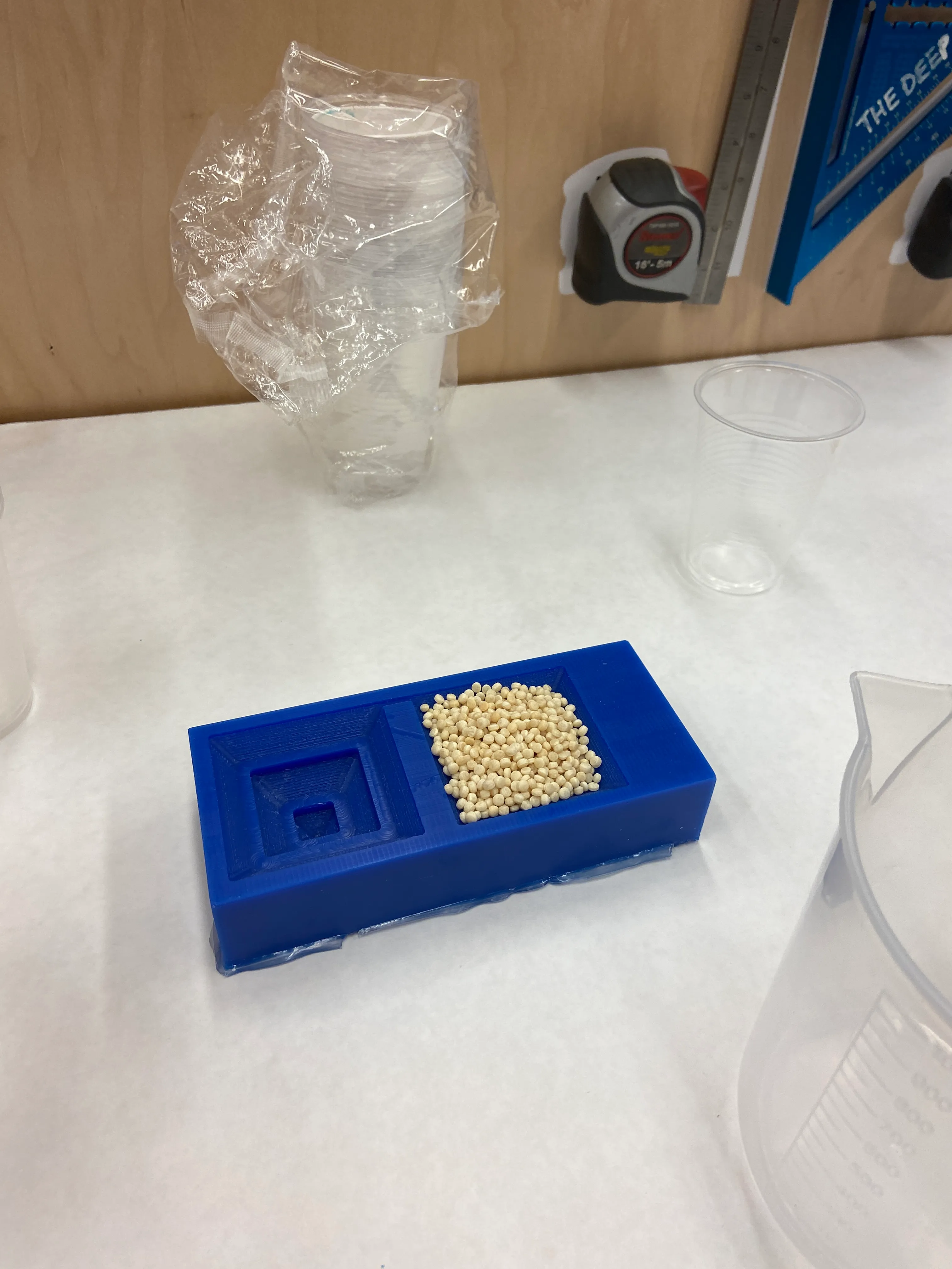 Couscous in the wax mold